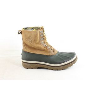 Sperry Top Sider Womens Ice Bay Olive/Tan Rainboots Size 11.5 Medium (B, M)